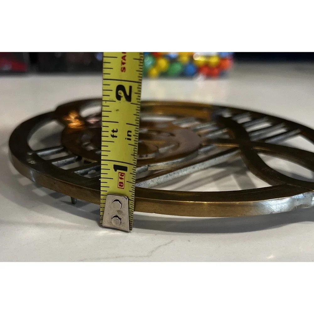 OMNIBUS Brass Musical Treble Trivet Wall Hanging Unpolished 7.5